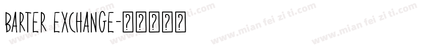 Barter Exchange字体转换